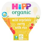 HiPP Organic Mild Vegetable Curry with Rice Toddler Tray Meal 10+ Months 200g