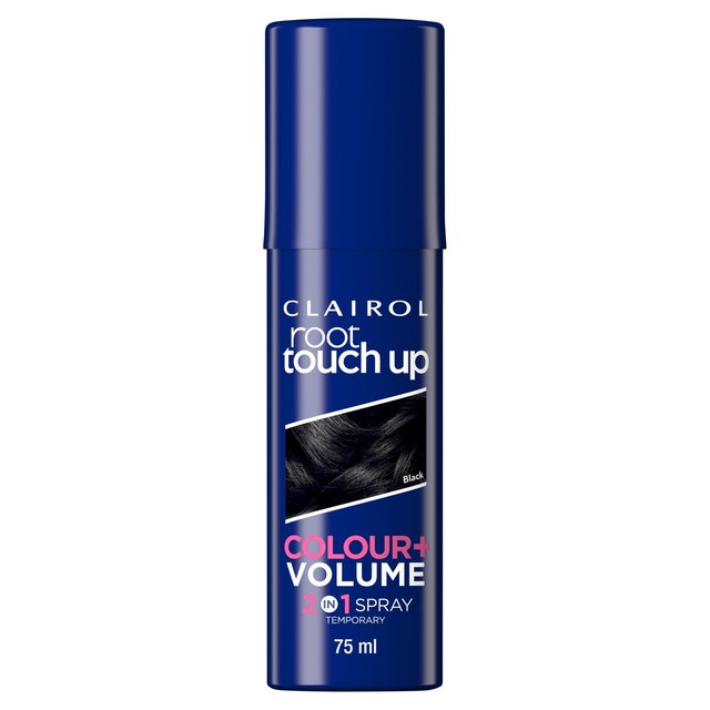 Clairol Root Touch Up Colour+Volume 2 in 1 Spray Temporary Black 75ml