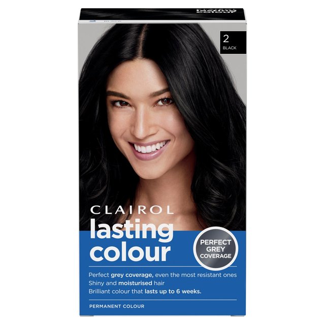 Clairol Lasting Colour Permanent Hair Dye 2 Black 