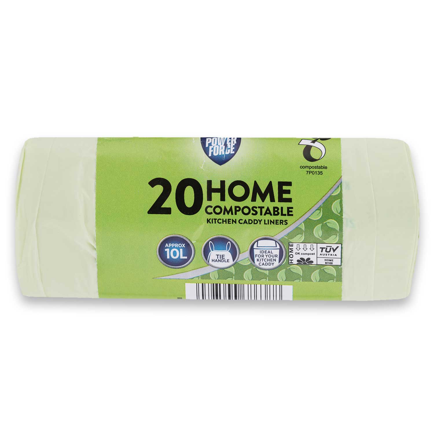 Powerforce Home Compostable Kitchen Caddy Liners 20 Pack