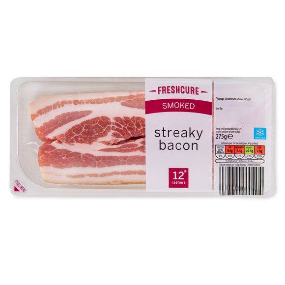 Everyday Essentials Smoked Streaky Bacon 275g