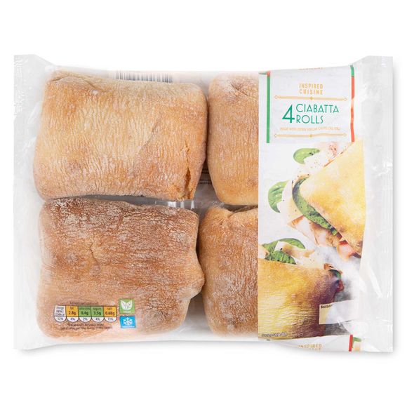 Inspired Cuisine Ciabatta Rolls 360g/4 Pack