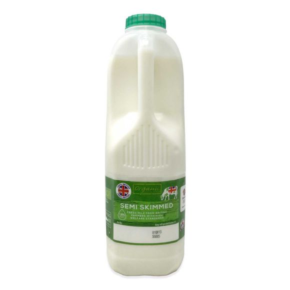 Cowbelle Organic Semi Skimmed 1.14 Litres/2 Pints