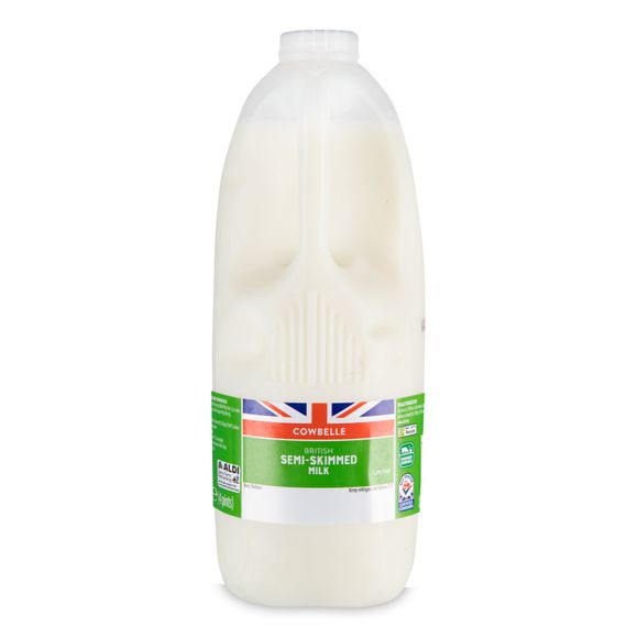 Cowbelle British Semi-skimmed Milk 1.7% Fat 4 Pints