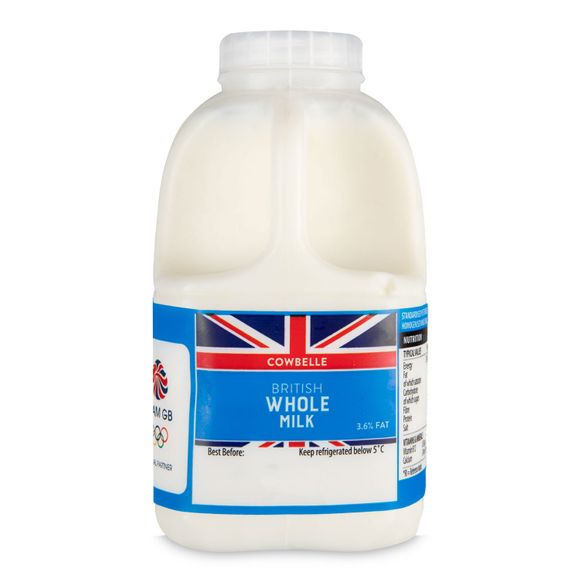 Cowbelle British Whole Milk 1 Pint