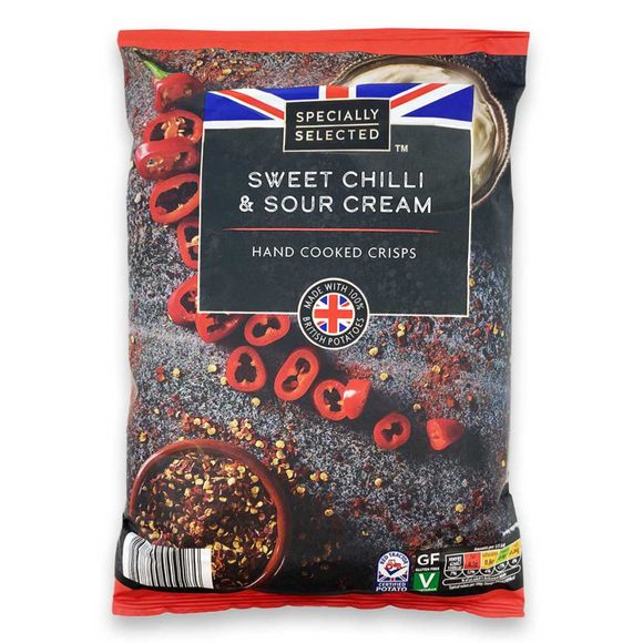 Specially Selected Sweet Chilli & Sour Cream Potato Crisps 150g