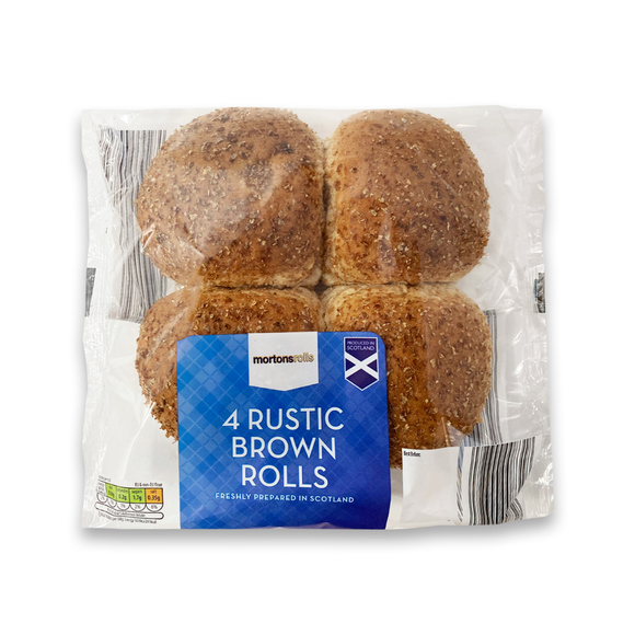 Mortons Rolls Rustic Brown Rolls 4 Pack