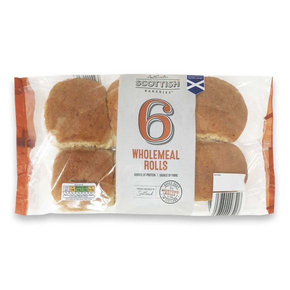 Authentic Scottish Bakeries Wholemeal Rolls 6 Pack