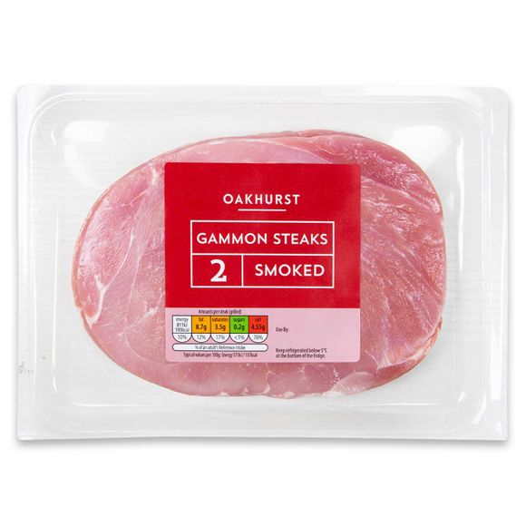 Oakhurst Smoked Gammon Steaks 450g