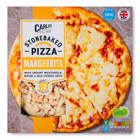 Carlos Margherita Stonebaked Pizza 305g