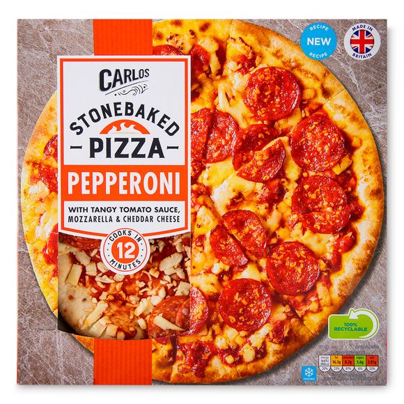 Carlos Stonebaked Pepperoni Pizza 313g