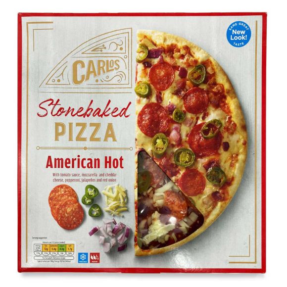 Carlos Stonebaked American Hot Pizza 309g