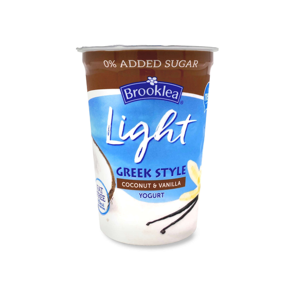 Brooklea Coconut & Vanilla Greek Style Yogurt 450g