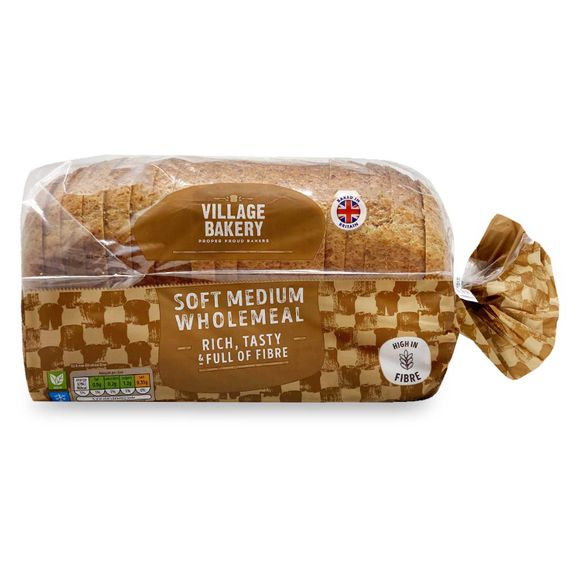 Village Bakery Wholemeal Medium Sliced Bread 800g