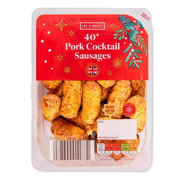 Ashfields Pork Cocktail Sausages 400g/40 Pack*