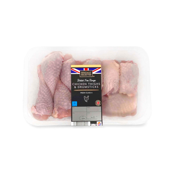 Specially Selected British Free Range Chicken Thighs & Drumsticks 1000g