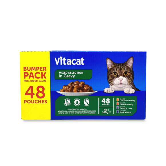 Vitacat Pouch Bumper Pack 48 X 100g