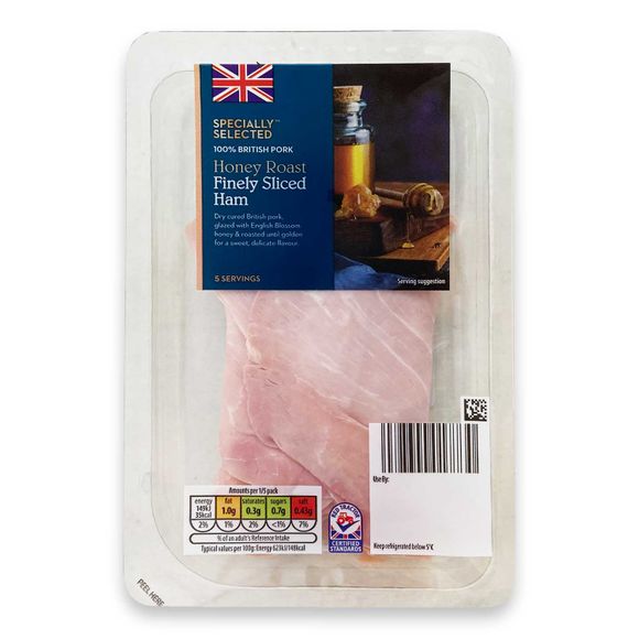 Specially Selected Finely Sliced Honey Roast Ham 120g