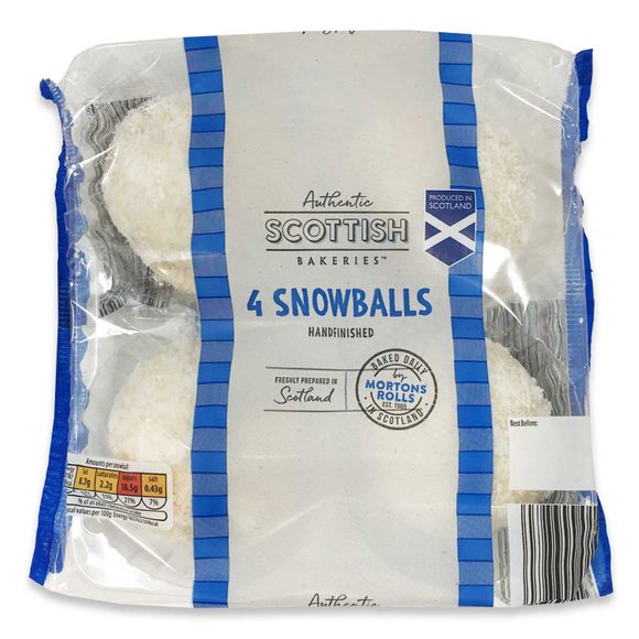 Authentic Scottish Bakeries Scottish Snowballs 4 Pack