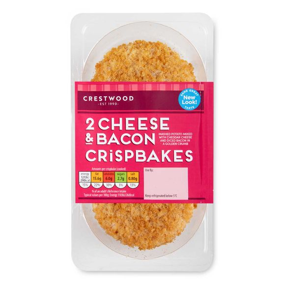 Crestwood Cheese & Bacon Crispbakes 227g/2 Pack