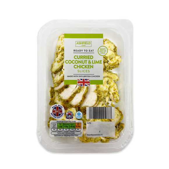 Ashfield Farm Curried Coconut & Lime Chicken Slices 180g