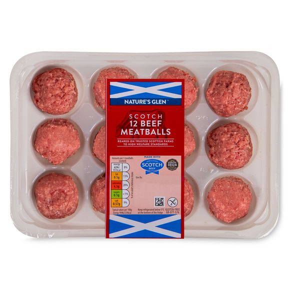 Nature's Glen Scotch Beef Meatballs 340g/12 Pack