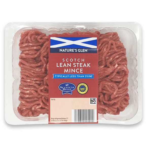 Nature's Glen Scotch 5% Lean Steak Mince 500g