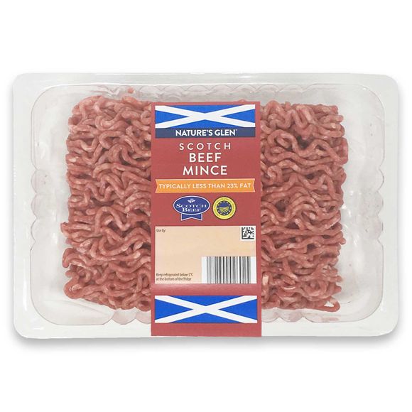 Nature's Glen Scotch 23% Fat Beef Mince 750g