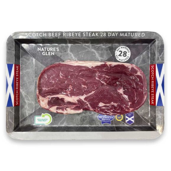 Nature's Glen Scotch Beef Ribeye Steak 28 Day Matured 227g