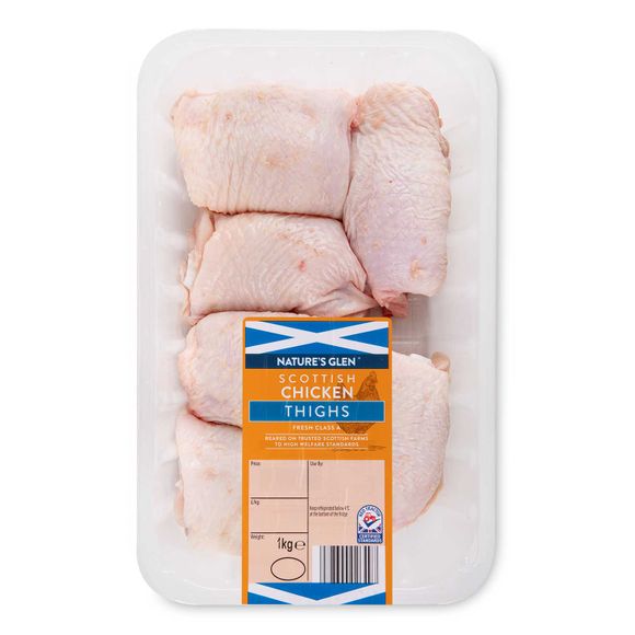 Nature's Glen Scottish Chicken Thighs Fresh Class A 1kg