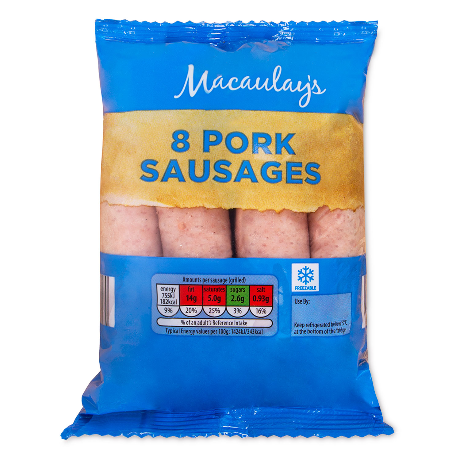 Macaulay's Pork Sausages 454g/8 Pack