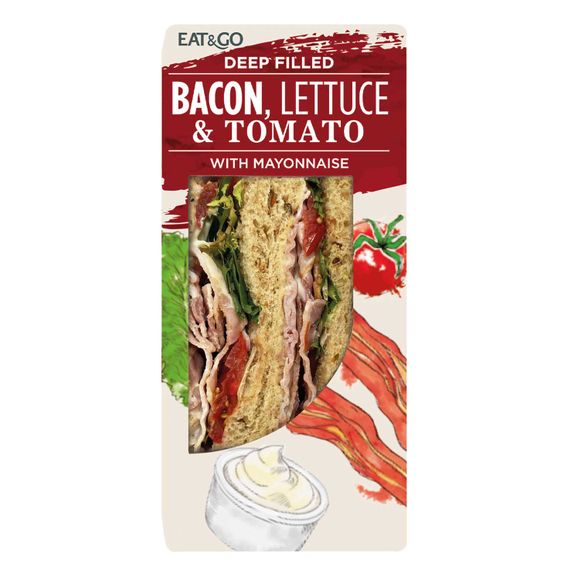 Eat & Go Bacon, Lettuce & Tomato Sandwich With Mayonnaise 175g