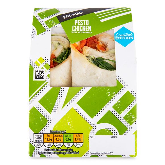 Eat & Go Pesto Chicken Wrap 194g