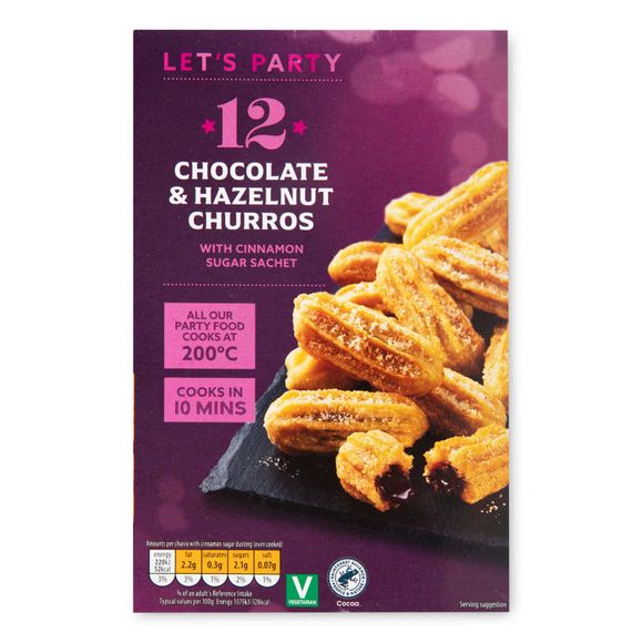 Let's Party Chocolate Churros 210g/12 Pack