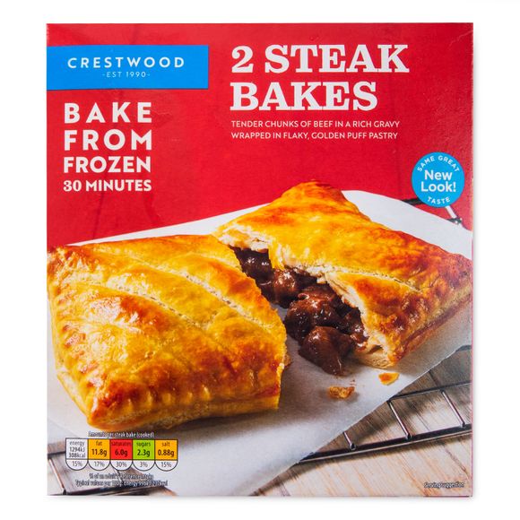 Crestwood Steak Bakes 140g/2 Pack