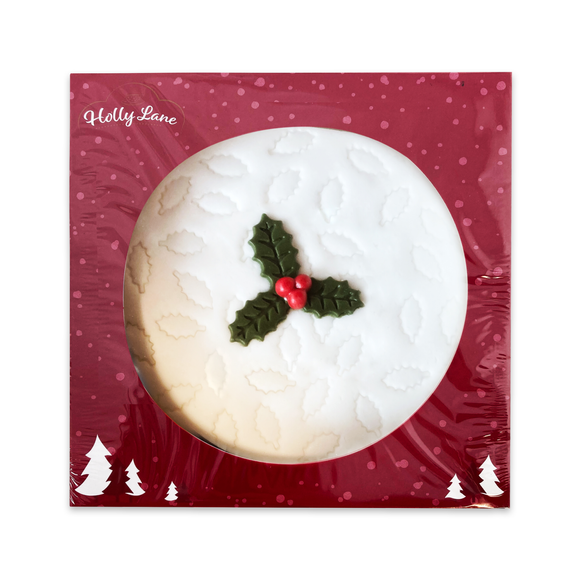 Holly Lane Top Iced Christmas Cake 907g