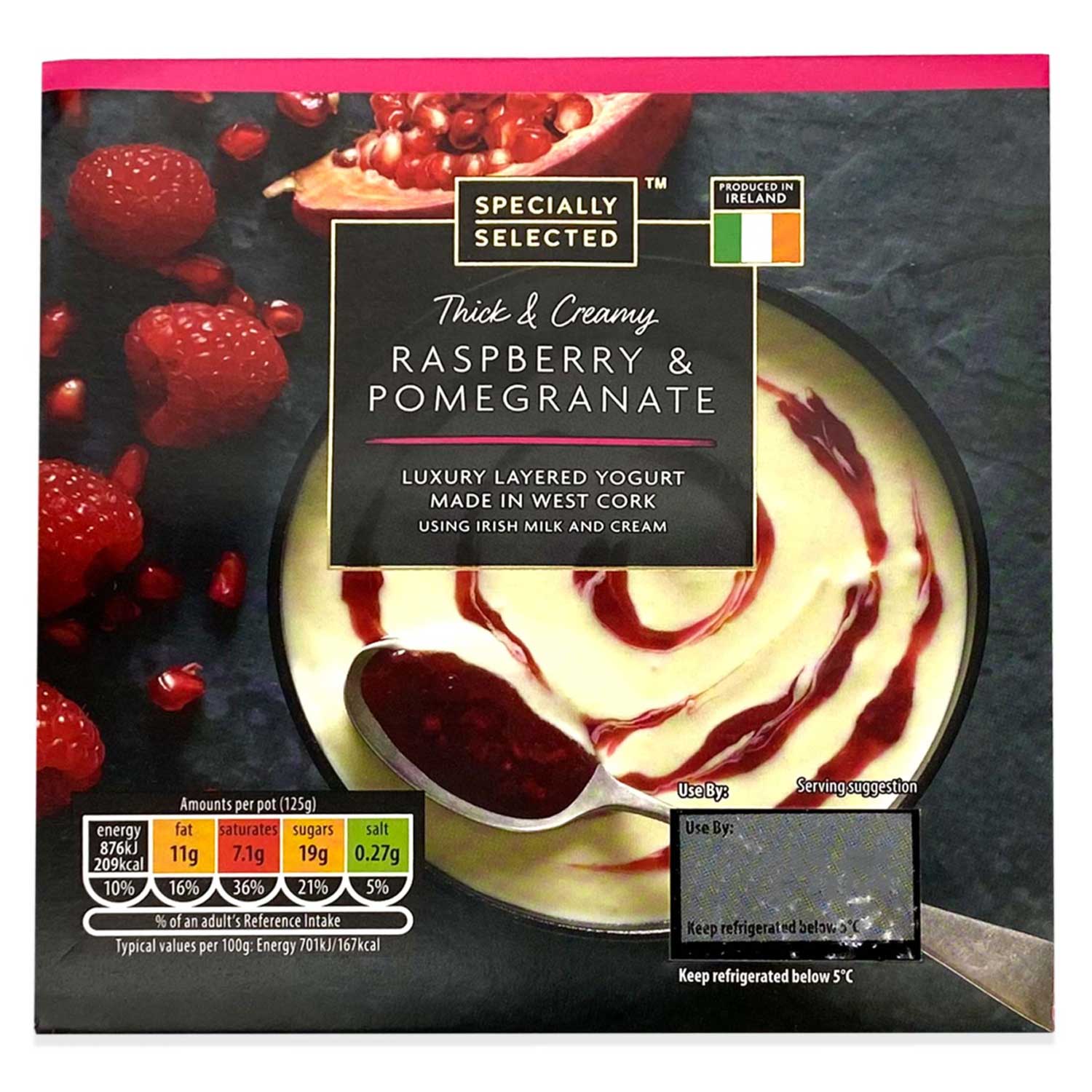 Specially Selected Raspberry & Pomegranate Luxury Layered Yogurt 4x125g