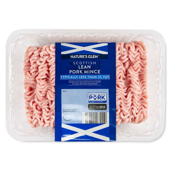 Nature's Glen Scottish 5% Fat Lean Pork Mince 500g