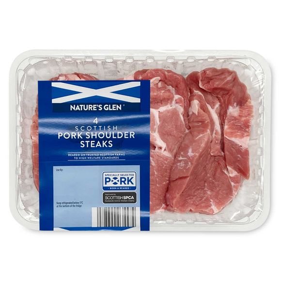 Nature's Glen Scottish Pork Shoulder Steaks 700g