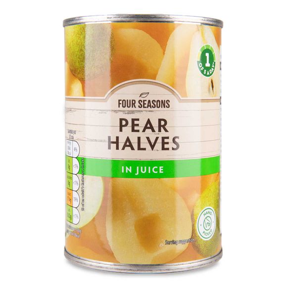 Four Seasons Sweet Pear Halves In Juice 410g