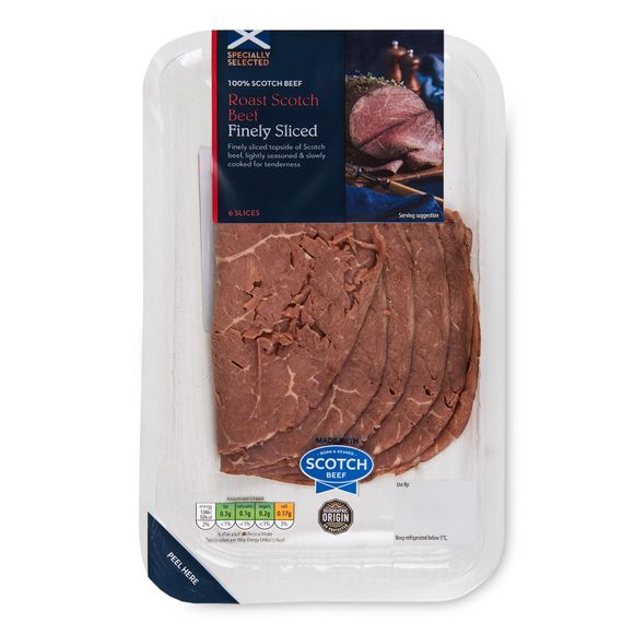 Specially Selected Roast Scotch Beef Finely Sliced 100g