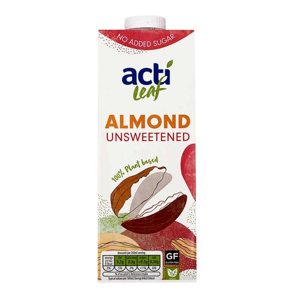 Acti Leaf Unsweetened Almond Original UHT Drink 1l