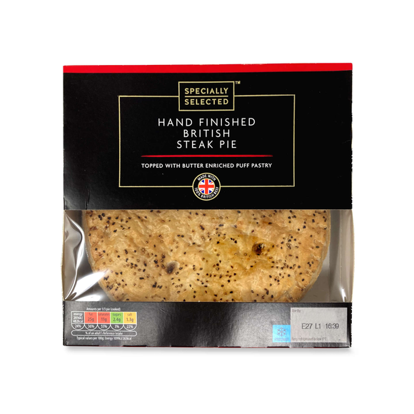 Specially Selected Hand Finished British Steak Pie 550g