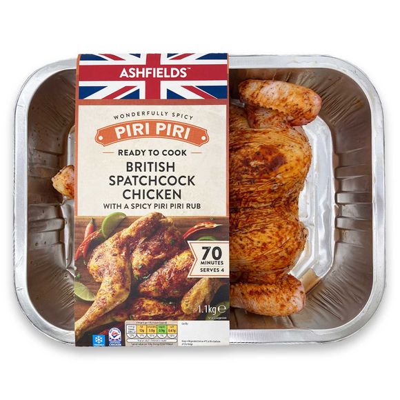 Ashfields Piri Piri British Spatchcock Chicken 1.1kg