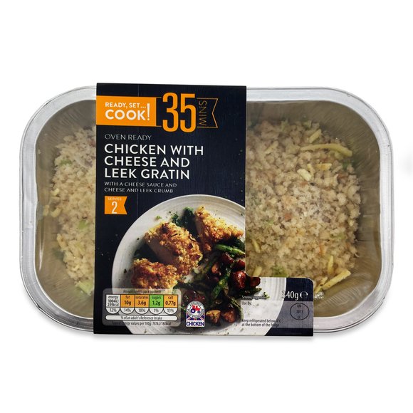 Ready Set Cook! Oven Ready Chicken With Cheese & Leek Gratin 340g