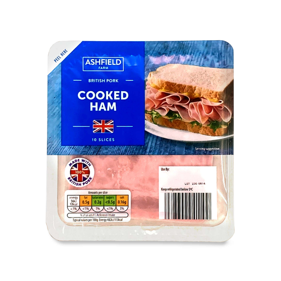 Ashfield Farm Cooked Ham Slices 115g