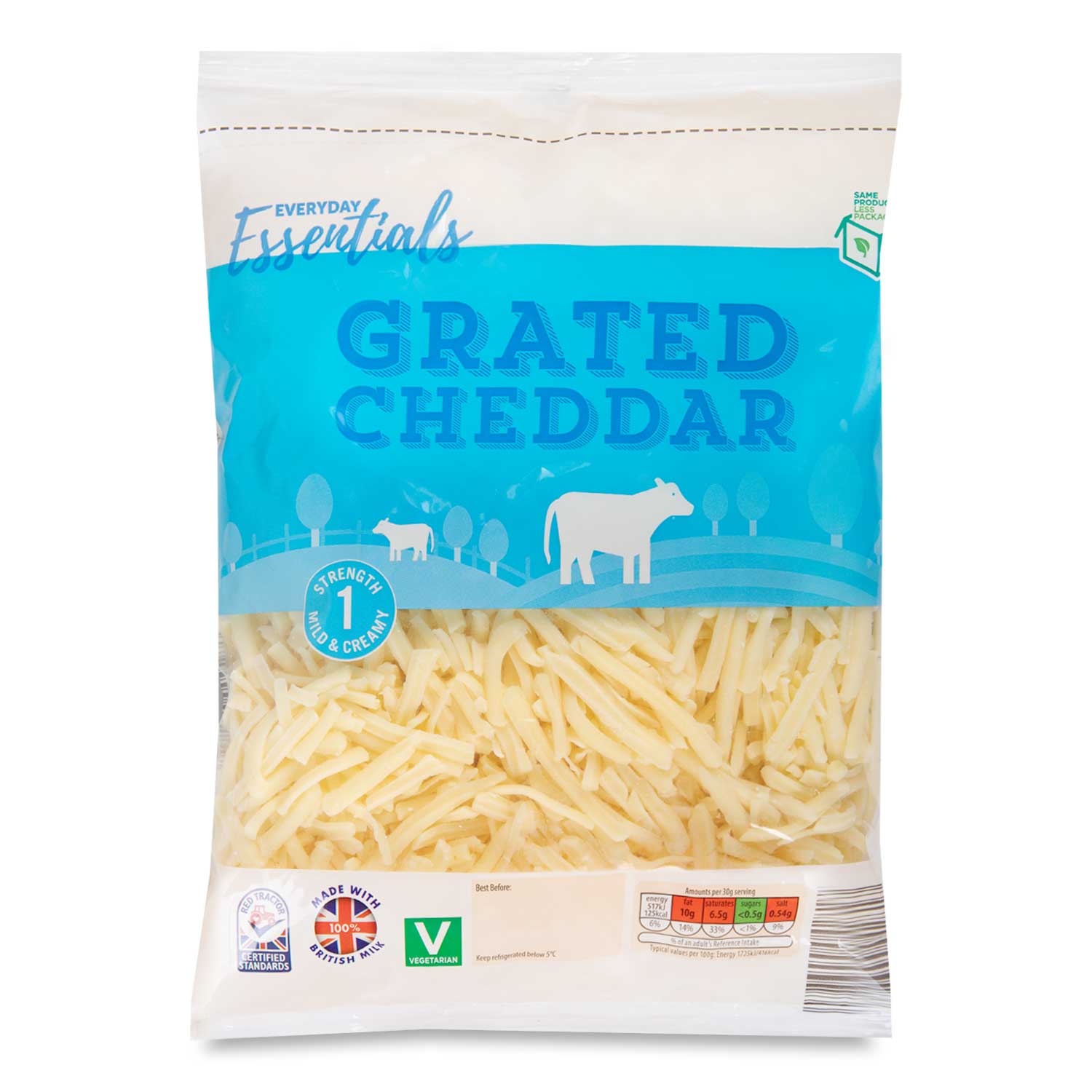 Everyday Essentials Grated Cheddar Cheese 500g