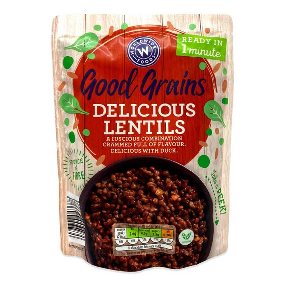 Worldwide Foods Delicious Lentils 250g