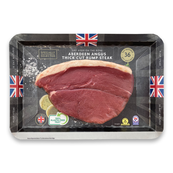 Specially Selected Dry Aged On The Bone Aberdeen Angus Thick Cut Rump Steak 330g