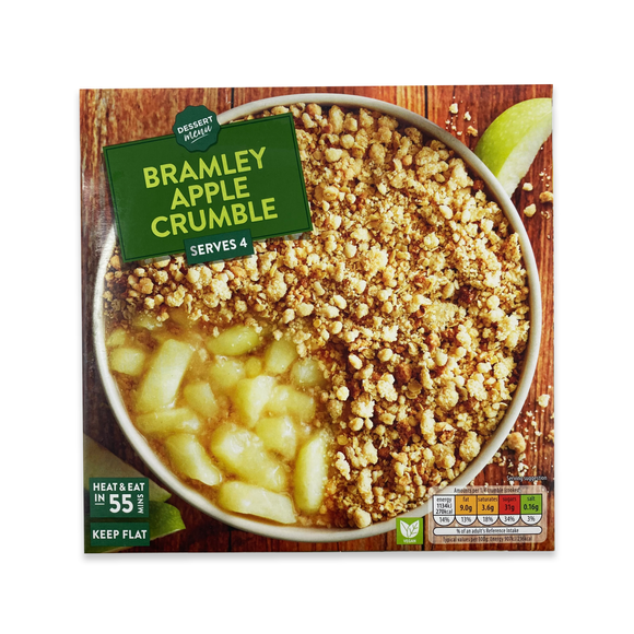 Dessert Menu Bramley Apple Crumble 500g